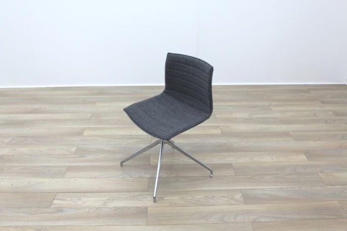 Arper Catifa 46 Grey Fabric Office Meeting Chairs