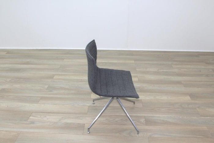 Arper Catifa 46 Grey Fabric Office Meeting Chairs