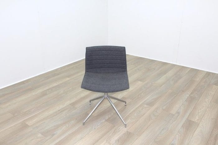 Arper Catifa 46 Grey Fabric Office Meeting Chairs