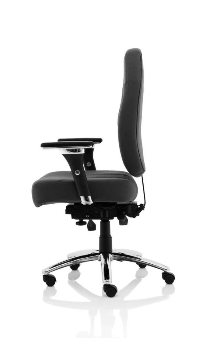 Barcelona Deluxe Black Fabric Operator Chair