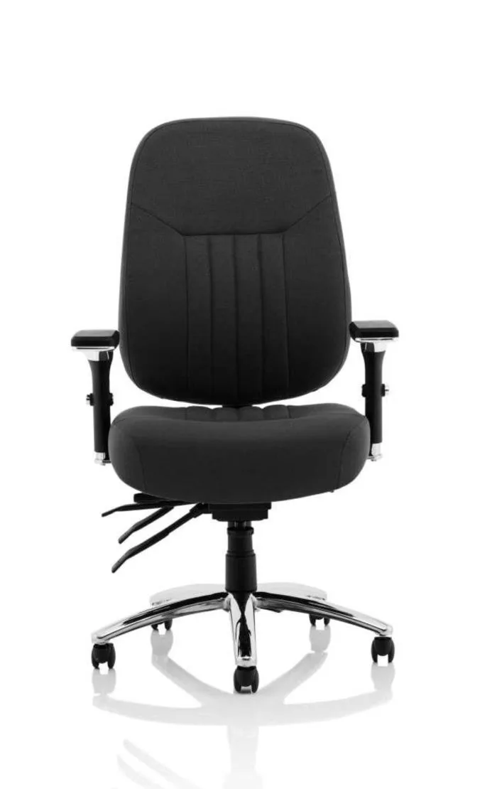 Barcelona Deluxe Black Fabric Operator Chair