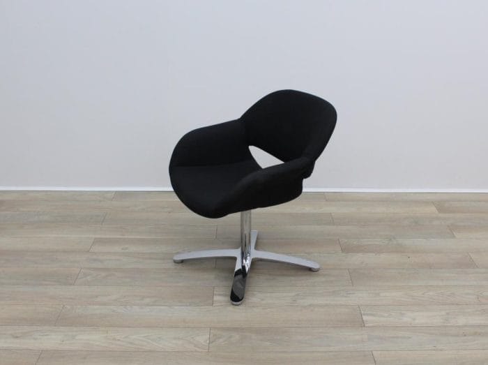 Black Fabric Kusch Co Volpe Meeting Chairs