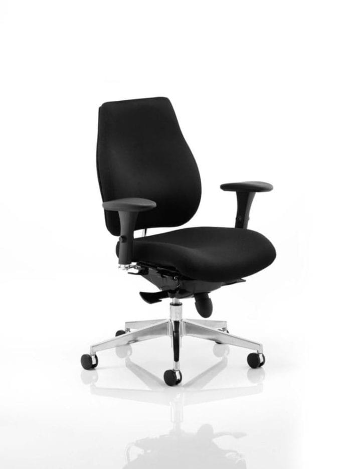 Chiro Plus Ergo Posture Chair Black With Arms