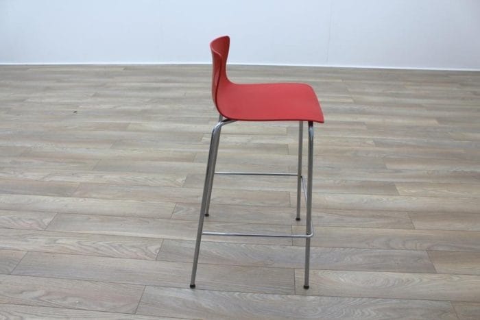 Allermuir CS585 Red Office Canteen Bar Stools