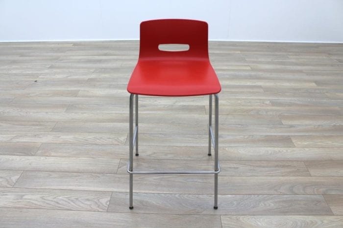 Allermuir CS585 Red Office Canteen Bar Stools