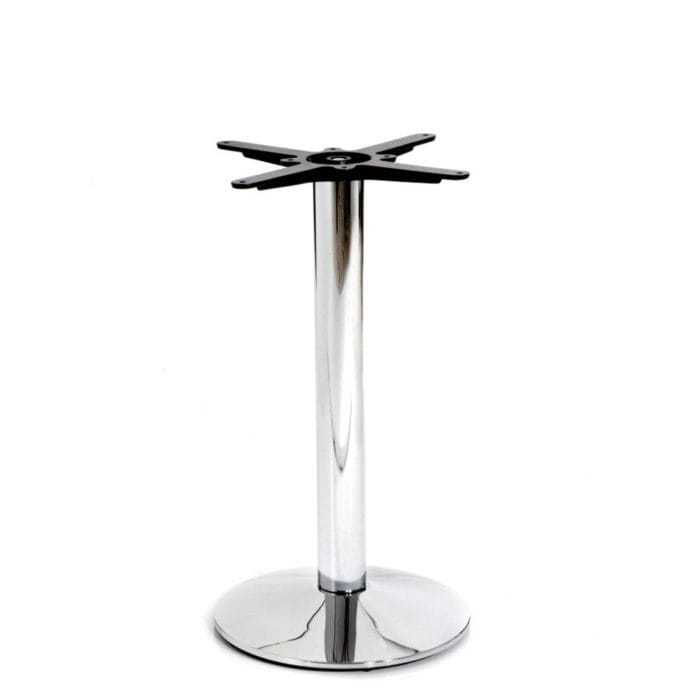 New HAMPTON Chrome Small Round Dining Table Base