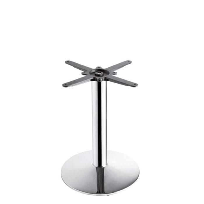 New HAMPTON Chrome Small Round Coffee Table Base