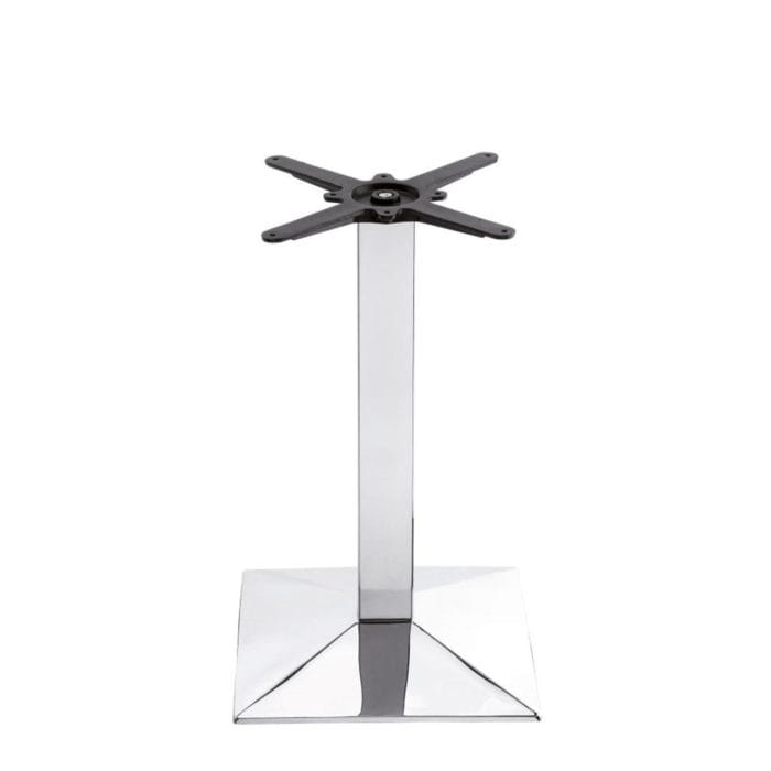 New HAMPTON Chrome Small Square Dining Table Base