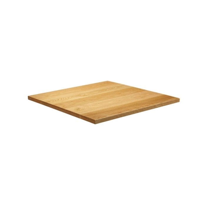 New Natural Lacquered Deluxe 700mm Square Solid Oak Table Top