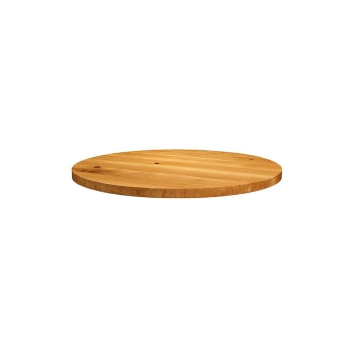 New Natural Laquered Character Superior Grade Oak 750mm Round Table Top