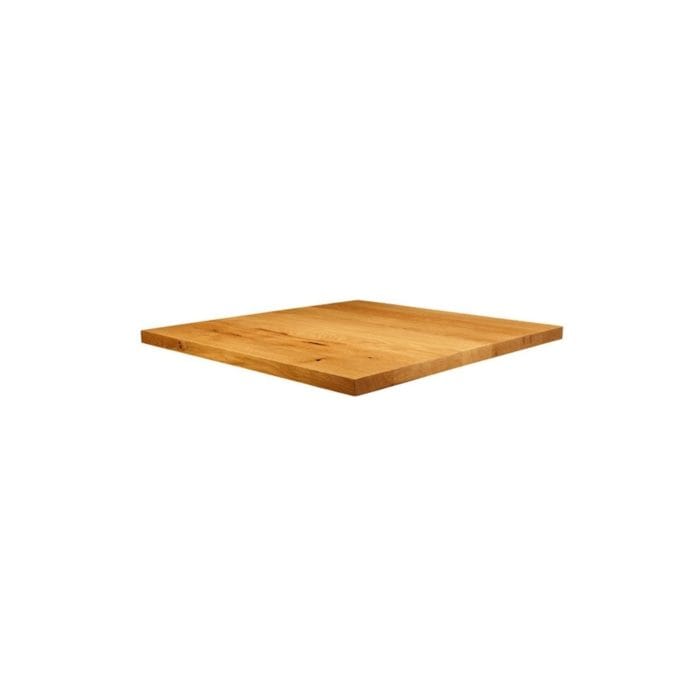 New Natural Laquered Character Superior Grade Oak 600mm x 600mm Square Table Top