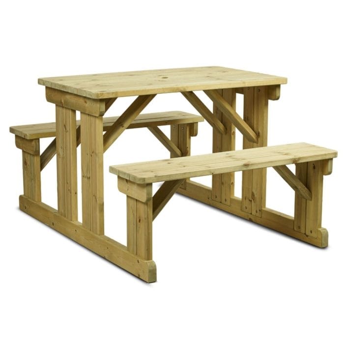 New NEWPORT Timber 8 Seater Picnic Bench