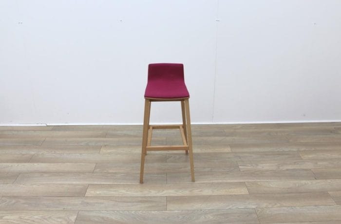 Pink Fabric Bar Stools