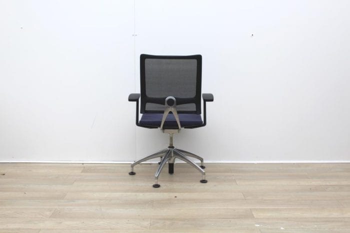 Sedus Meeting Chair With Mesh Back And Chrome Legs