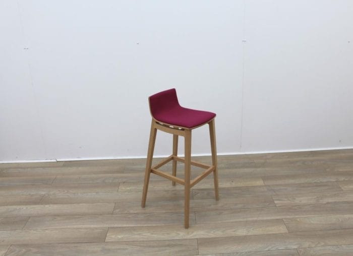 Pink Fabric Bar Stools