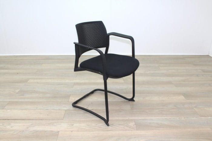 Torasen Polymer Back Black Fabric Seat