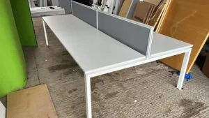 White 1400mm Second Hand Desk