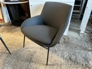 Grey reception chair