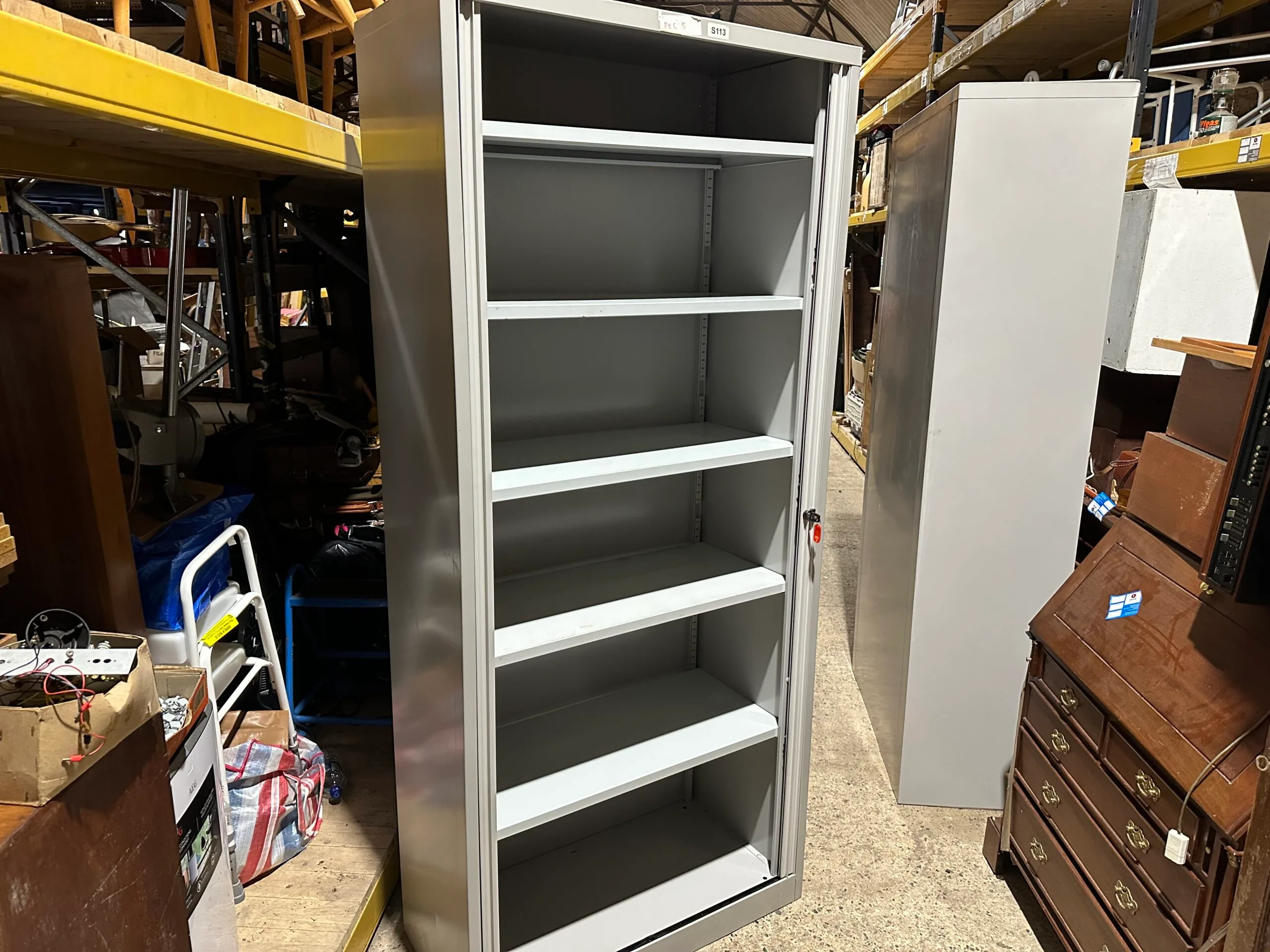 Bisley tambour cupboard - Image 2
