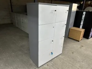 White MFC 8 door lockers